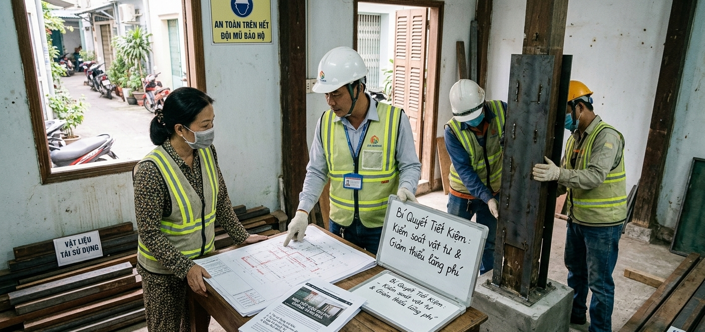 Mẹo tiết kiệm chi phí chống văng nhà