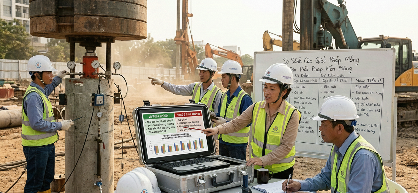 So sánh các giải pháp nền móng