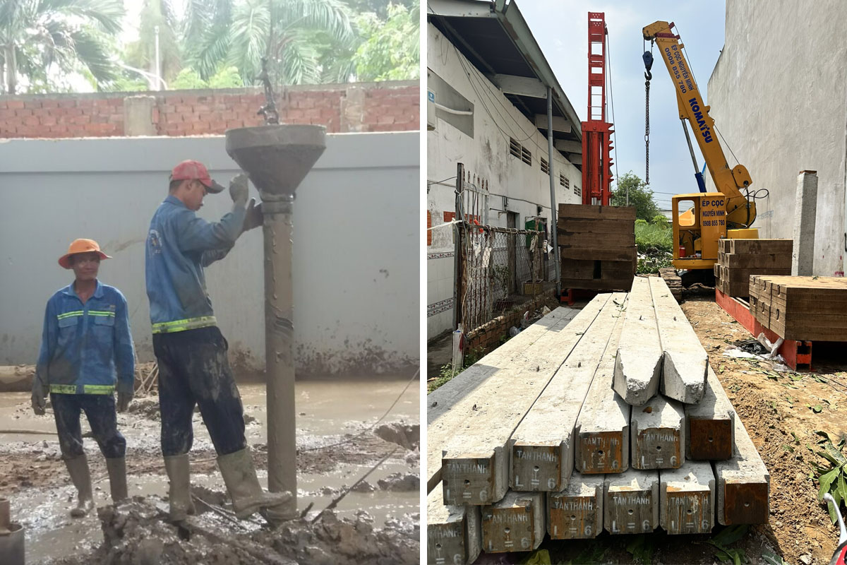 ép cọc bê tông Đống Đa