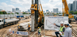 Giá ép cọc bê tông tối ưu thời gian