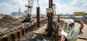 Giải pháp ép cừ U cho nền đất yếu